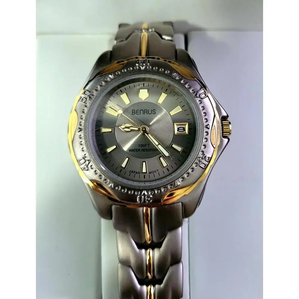 Rare Condition Vintage Benrus Mens‎ Dive Dress Watch N In Box